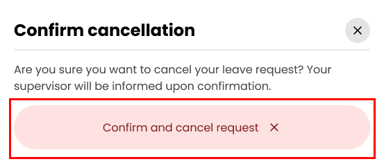 Cancel Pending Leave 