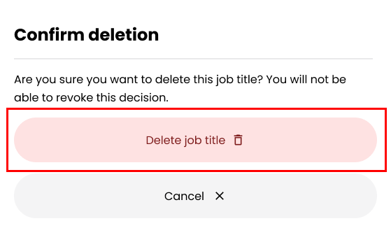 Delete Job Title