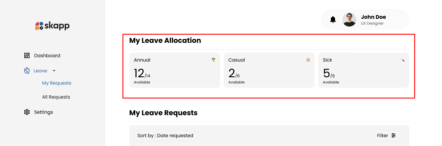 My Leave Allocation