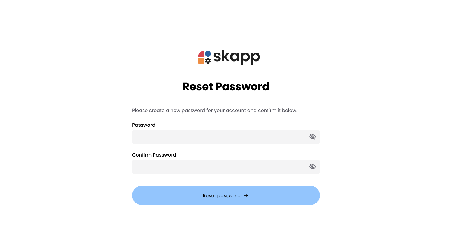 Password Reset Page